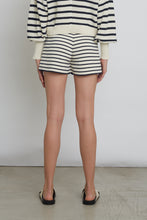 Load image into Gallery viewer, LEA STRIPE SHORT | IVORY + NAVY