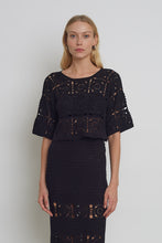 Load image into Gallery viewer, ARDEN CROCHET TOP | BLACK | LAST ONE!
