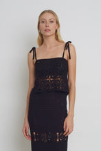 Load image into Gallery viewer, IOLA CROCHET TOP | BLACK | IG ARCHIVE SALE | LAST PIECE: L (WORKS FOR M)