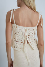 Load image into Gallery viewer, IOLA CROCHET TOP | IVORY | IG ARCHIVE SALE | FEW PIECES: S,M,L