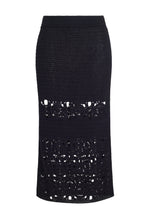 Load image into Gallery viewer, JANA CROCHET SKIRT | BLACK
