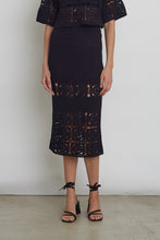 Load image into Gallery viewer, JANA CROCHET SKIRT | BLACK