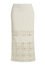 Load image into Gallery viewer, JANA CROCHET SKIRT | IVORY