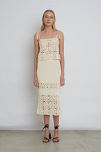 Load image into Gallery viewer, JANA CROCHET SKIRT | IVORY
