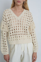 Load image into Gallery viewer, GRETA CROCHET SWEATER