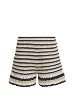 Load image into Gallery viewer, LARA MULTI STRIPE CROCHET SHORT
