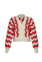 Load image into Gallery viewer, LUNA CARDI | IVORY + ROSSO