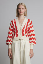 Load image into Gallery viewer, LUNA CARDI | IVORY + ROSSO