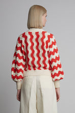 Load image into Gallery viewer, LUNA CARDI | IVORY + ROSSO