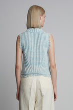 Load image into Gallery viewer, BRIA TANK | IVORY/ROBIN EGG BLUE TWEED