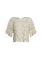 Load image into Gallery viewer, KARA CROCHET TOP | IVORY