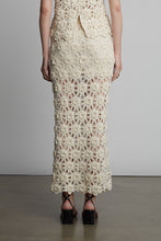 Load image into Gallery viewer, ISA CROCHET SKIRT | IVORY