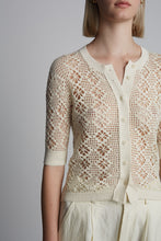 Load image into Gallery viewer, RUBY CROCHET CARDI | IVORY