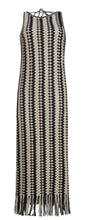 Load image into Gallery viewer, NATALIE CROCHET DRESS | IVORY/ESPRESSO/BLACK