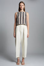 Load image into Gallery viewer, KERRY CROCHET TOP | IVORY/ESPRESSO/BLACK