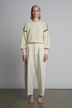 Load image into Gallery viewer, LAYLA CROCHET TRIM SWEATER