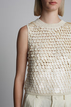 Load image into Gallery viewer, CORA SEQUIN TANK | IVORY W/ IVORY SEQUINS