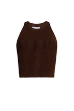 Load image into Gallery viewer, TIA CROP TANK | ESPRESSO