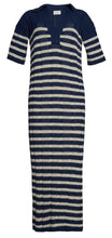 Load image into Gallery viewer, EMMIE STRIPE DRESS | NAVY + IVORY STRIPE