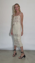 Load and play video in Gallery viewer, IOLA CROCHET TOP | IVORY | IG ARCHIVE SALE | FEW PIECES: S,M,L
