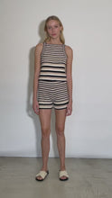 Load and play video in Gallery viewer, LARA MULTI STRIPE CROCHET SHORT
