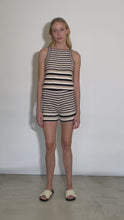 Load and play video in Gallery viewer, LARA MULTI STRIPE CROCHET SHORT