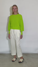 Load and play video in Gallery viewer, LAYLA SWEATER | NEON LIME

