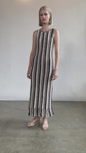 Load and play video in Gallery viewer, NATALIE CROCHET DRESS | IVORY/ESPRESSO/BLACK