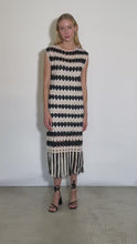 Load and play video in Gallery viewer, SHAYA STRIPE CROCHET DRESS | IG ARCHIVE SALE | ONE LEFT: 1X XS/S (WORKS FOR M/L)