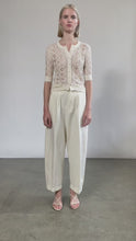 Load and play video in Gallery viewer, RUBY CROCHET CARDI | IVORY