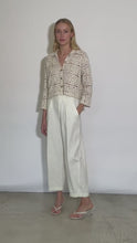 Load and play video in Gallery viewer, TASHA CROP JACKET | IVORY
