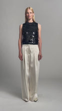 Load and play video in Gallery viewer, CORA TANK | BLACK W/ BLACK SEQUINS