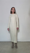 Load and play video in Gallery viewer, LORA SWEATER DRESS | IVORY