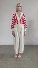 Load and play video in Gallery viewer, LUNA CARDI | IVORY + ROSSO