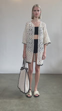 Load and play video in Gallery viewer, VIOLET CROCHET COVER UP | IVORY