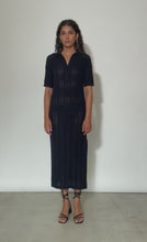 Load and play video in Gallery viewer, EMMIE SWEATER DRESS | NAVY