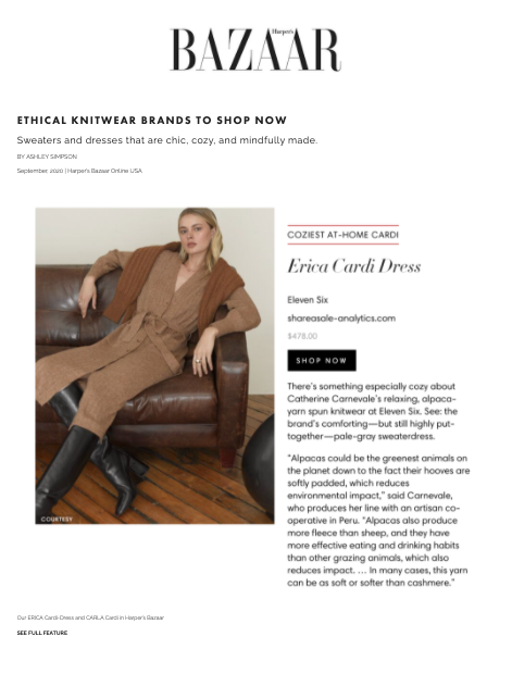 Harper's BAZAAR Online USA- ETHICAL KNITWEAR BRANDS TO SHOP NOW