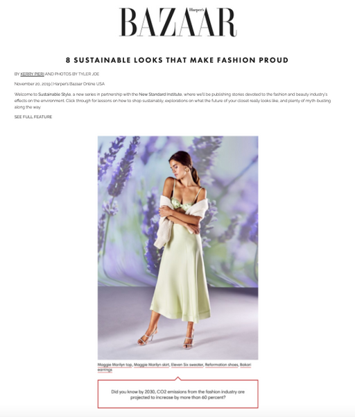 Harper's BAZAAR- 8 SUSTAINABLE LOOKS THAT MAKE FASHION PROUD