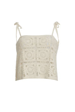 Load image into Gallery viewer, IOLA CROCHET TOP | IVORY
