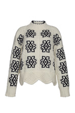 Load image into Gallery viewer, SIENNA SWEATER | IVORY + BLACK
