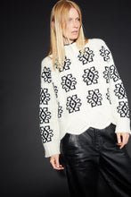 Load image into Gallery viewer, SIENNA SWEATER | IVORY + BLACK
