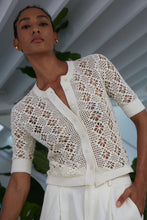 Load image into Gallery viewer, RUBY CROCHET CARDI | IVORY
