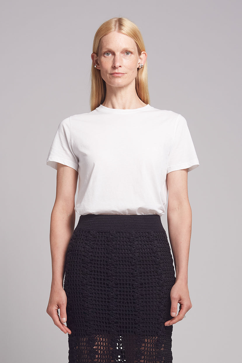 LARA CREW T-SHIRT | WHITE