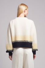 Load image into Gallery viewer, SONIA COLOR-BLOCK SWEATER | IVORY/BUTTER/BLACK
