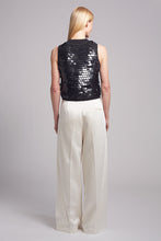 Load image into Gallery viewer, CORA TANK | BLACK W/ BLACK SEQUINS
