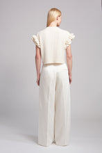 Load image into Gallery viewer, TANYA RUFFLE TANK | IVORY
