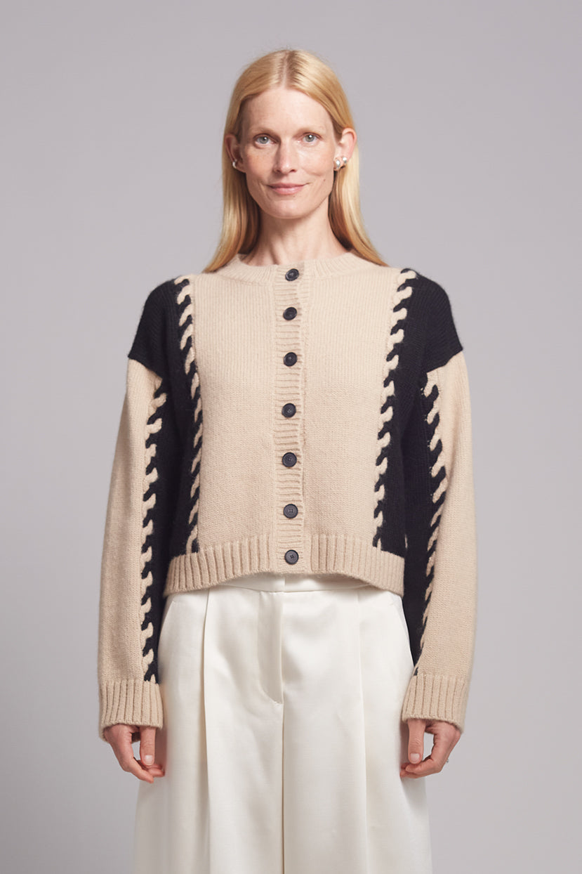 DARIA CARDI | PALE CAMEL/BLACK COMBO