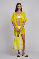 VERA CROCHET TOTE BAG | IVORY/LIMONE COMBO
