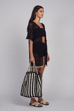 Load image into Gallery viewer, VIOLET CROCHET COVER UP | BLACK

