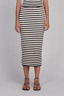 CARRIE STRIPE TUBE SKIRT